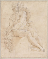 N+ 015
<br/>
Mannelijk naakt op sokkel
<br/>
<em>Anoniem It (16de eeuw)</em>